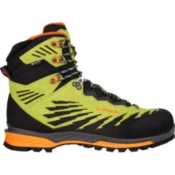 LOWA Alpine Evo GTX Men's Mountaineering Shoes - Lime/flame