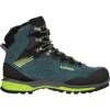 LOWA Cadin II GTX Mid Men's Mountaineering Shoes - Steel Blue/lime