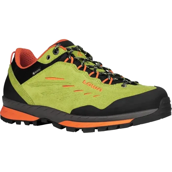 LOWA Delago GTX Lo Men's Trekking Shoes - Lime/flame 3 LOWA Delago GTX Lo Men's Trekking Shoes - Lime/flame - Image 3