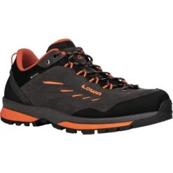 LOWA Delago GTX Lo Men's Trekking Shoes - Anthracite/flame -Lowa Trail Sales Store 210097 7935 delago gtx lo herren trekkingschuhe anthrazit flame 3 1423078