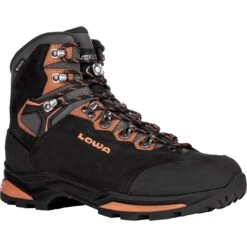 LOWA Camino Evo GTX Wide Men's Trekking Shoes - Black/orange -Lowa Trail Sales Store 210627 0920 camino evo gtx wide trekkingschuhe black orange 2 1217948