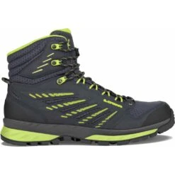 LOWA Trek Evo GTX Mid Men's Trekking Boots - Navy/lime