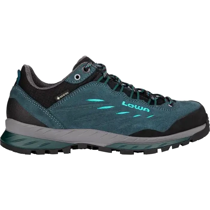 LOWA Delago GTX Lo Women's Trekking Shoes - Petrol/aquamarine 1 LOWA Delago GTX Lo Women's Trekking Shoes - Petrol/aquamarine
