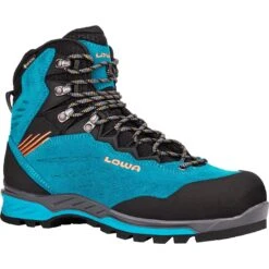 LOWA Cadin II GTX Mid Women's Mountaineering Boots - Turquoise/mandarin -Lowa Trail Sales Store 220095 6915 cadin ii gtx mid ws damen wanderschuhe tuerkis mandarine 3 1257879