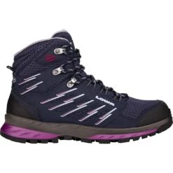 LOWA Trek Evo GTX Mid Women's Trekking Boots - Navy/berry
