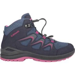 LOWA Innox Evo GTX QC Junior Kids Shoes - Navy/berry (Size 26-35)