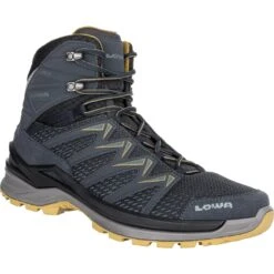 LOWA Innox Pro GTX Mid Shoes - Steel Blue/mustard -Lowa Trail Sales Store 310703 9785 innox pro gtx mid schuhe stahlblau senf 2 1202262