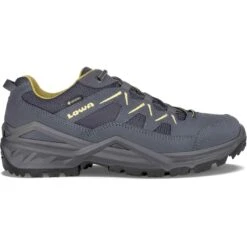 LOWA Sirkos Evo GTX Lo Men's Shoes - Steel Blue/mustard