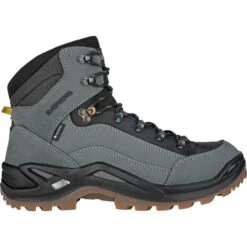 LOWA Renegade GTX Mid Men's Mountaineering Shoes - Dark Grey/black
