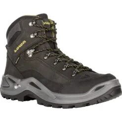 LOWA Renegade GTX Mid Men's Mountaineering Shoes - Black/oliv -Lowa Trail Sales Store 310945 9948 renegade gtx mid schuh black oliv 1 964531