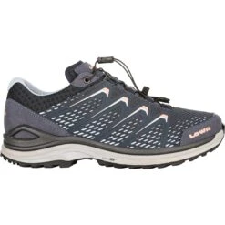 LOWA Maddox GTX Lo Women's Shoes - Steel Blue/salmon