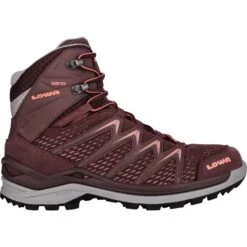 LOWA Innox Pro GTX Mid Women's Shoes - Borgundy/coral
