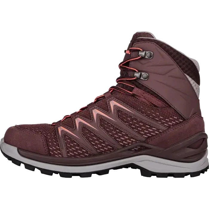 LOWA Innox Pro GTX Mid Women's Shoes - Borgundy/coral 4 LOWA Innox Pro GTX Mid Women's Shoes - Borgundy/coral - Image 4