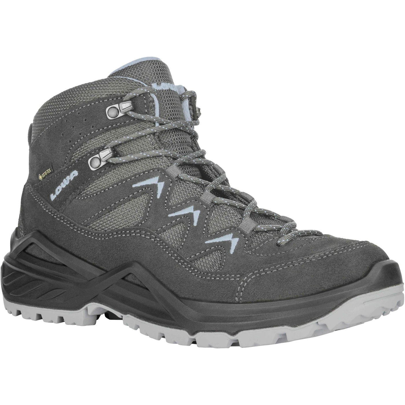 LOWA Sirkos Evo GTX Mid Women's Shoes - Anthracite/ice Blue 3 LOWA Sirkos Evo GTX Mid Women's Shoes - Anthracite/ice Blue - Image 3