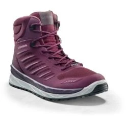 LOWA Axos GTX Mid Women's Shoes - Burgundy/rosé