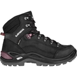 LOWA Renegade GTX Mid Women's Mountaineering Shoes - Black/prune