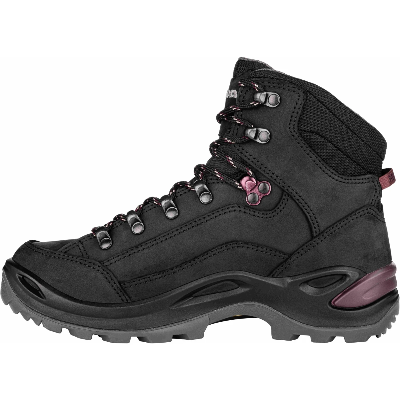 LOWA Renegade GTX Mid Women's Mountaineering Shoes - Black/prune 4 LOWA Renegade GTX Mid Women's Mountaineering Shoes - Black/prune - Image 4