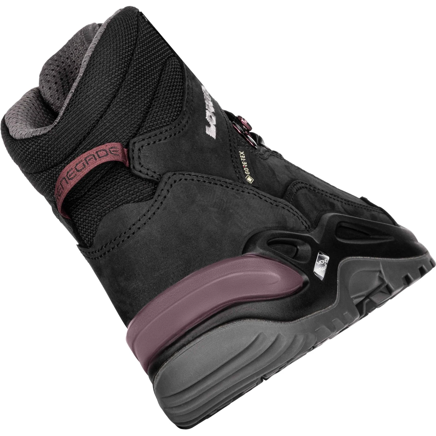 LOWA Renegade GTX Mid Women's Mountaineering Shoes - Black/prune 5 LOWA Renegade GTX Mid Women's Mountaineering Shoes - Black/prune - Image 5