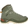 LOWA Renegade GTX Mid Women's Mountaineering Shoes - Grey Green/panna