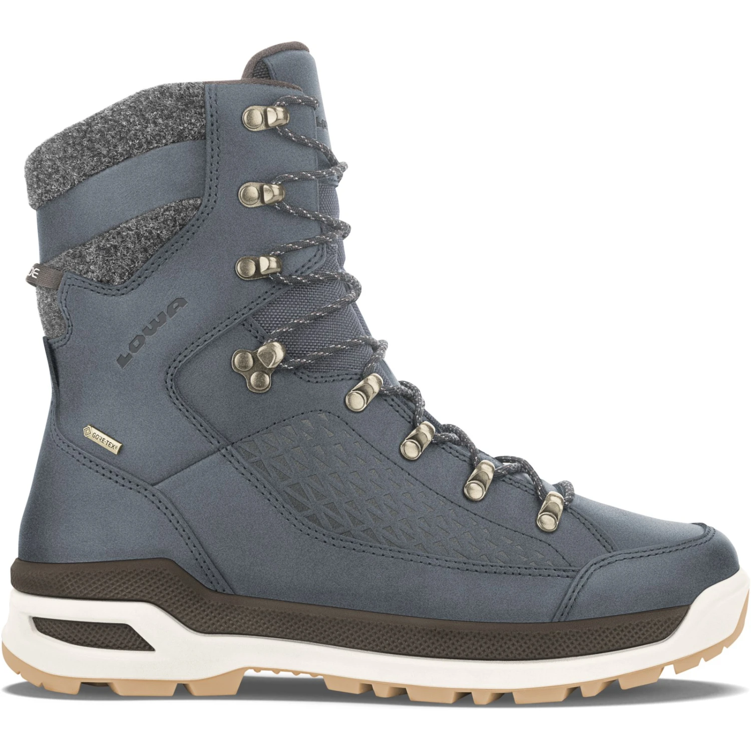 LOWA Renegade EVO Ice GTX Winter Boots - Navy/honey 1 LOWA Renegade EVO Ice GTX Winter Boots - Navy/honey
