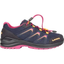 LOWA Maddox GTX LO Junior Kids Shoes - Navy/fuchsia (Size 36-39)