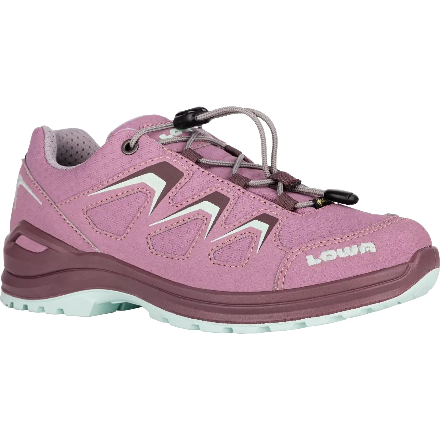 LOWA Innox Evo GTX Lo Junior Kids Shoes - Orchid/jade (Size 36-38) 2 LOWA Innox Evo GTX Lo Junior Kids Shoes - Orchid/jade (Size 36-38) - Image 2