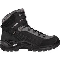 LOWA Renegade Warm GTX Mid Men's Winter Boots - Black/grey