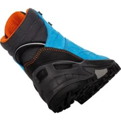 LOWA Cadin GTX Mid Junior Kids Shoes - Turquoise/flame (Size 36-40) -Lowa Trail Sales Store 640060 6954 cadin gtx mid junior turquoise flame 4 1224550 1