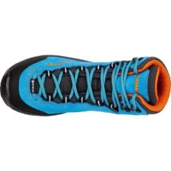 LOWA Cadin GTX Mid Junior Kids Shoes - Turquoise/flame (Size 30-35) -Lowa Trail Sales Store 640060 6954 cadin gtx mid junior turquoise flame 5 1224551