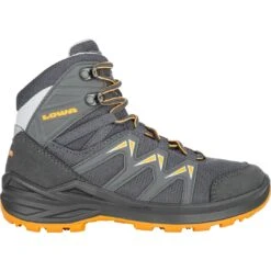 LOWA Innox Pro GTX Mid Junior Kids Shoes - Graphit/mango (Size 28-35)