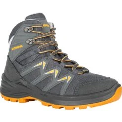 LOWA Innox Pro GTX Mid Junior Kids Shoes - Graphit/mango (Size 28-35) -Lowa Trail Sales Store 640116 7938 innox pro gtx mid junior kinderschuhe graphit mango 3 1261150