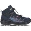 LOWA Zirrox GTX Mid Junior Kids Shoes - Navy/rosé (Size 28-35)