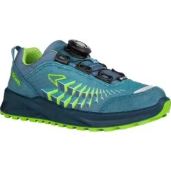 LOWA Ferrox GTX Lo Junior Kids Shoes - Petrol/lime (Size 30-35) - 2023 -Lowa Trail Sales Store 640126 7402 ferrox gtx lo junior kinderschuhe petrol lime 3 1486252 1