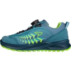 LOWA Ferrox GTX Lo Junior Kids Shoes - Petrol/lime (Size 30-35) - 2023 -Lowa Trail Sales Store 640126 7402 ferrox gtx lo junior kinderschuhe petrol lime 4 1486253 1