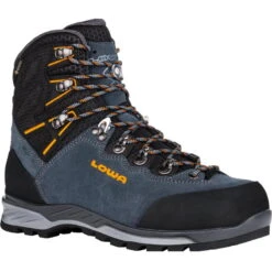 LOWA Ticam Evo GTX Men's Trekking Boots - Steel Blue/orange