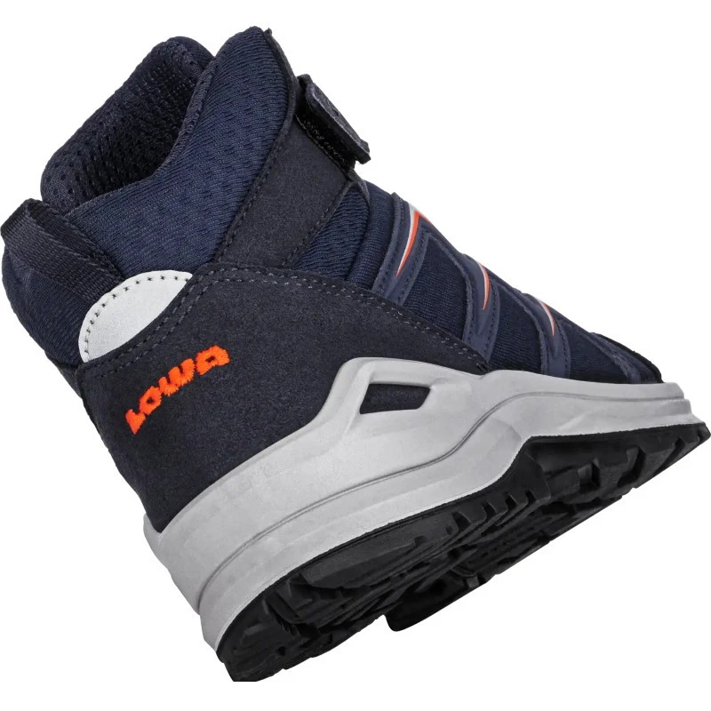 LOWA Maddox GTX Mid Junior Kids Shoes - Navy/flame (Size 27-35) 5 LOWA Maddox GTX Mid Junior Kids Shoes - Navy/flame (Size 27-35) - Image 5