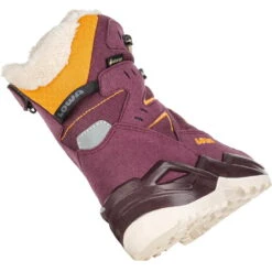 LOWA Lino GTX Kids Winter Shoes - Grape/panna (Size 36-40) -Lowa Trail Sales Store lowa 640530 3029 lino gtx grape panna d 1562306