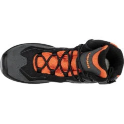 LOWA Lino GTX Kids Winter Shoes - Graphite/orange (Size 25-35) -Lowa Trail Sales Store lowa 640530 9728 lino gtx graphite orange e 1562300