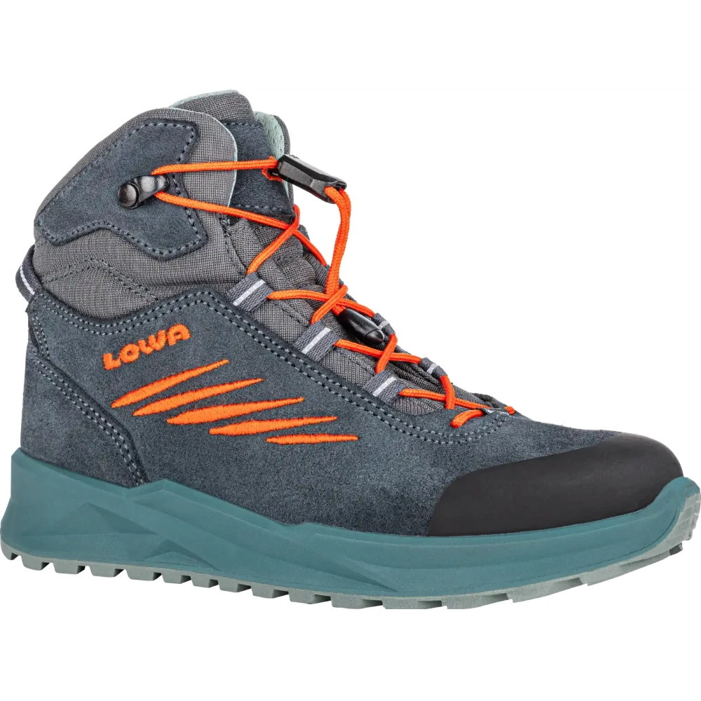 LOWA Callisto GTX Mid Junior Kids Winter Boots - Steel Blue/flame (Size 36-40) 1 LOWA Callisto GTX Mid Junior Kids Winter Boots - Steel Blue/flame (Size 36-40)