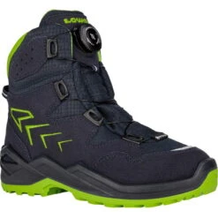 LOWA Firo GTX Kids Winter Shoes - Navy/lime (Size 25-35)