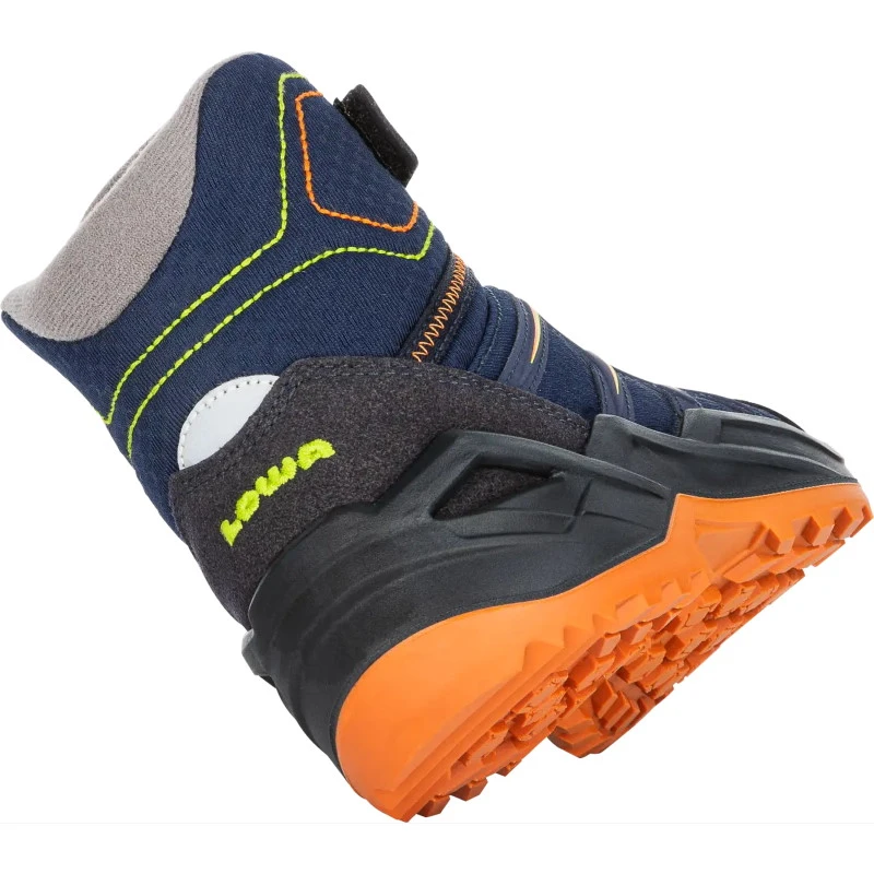 LOWA Maddox Warm GTX Mid Junior Kids Shoe - Navy/orange (Size 36-40) 2 LOWA Maddox Warm GTX Mid Junior Kids Shoe - Navy/orange (Size 36-40) - Image 2