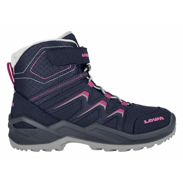 LOWA Maddox Warm GTX Mid Junior Kids Shoe - Navy/pink (Size 36-40) 1 LOWA Maddox Warm GTX Mid Junior Kids Shoe - Navy/pink (Size 36-40)