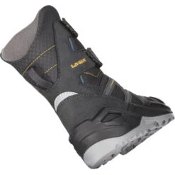 LOWA Maddox Warm GTX Hi Kids Shoe - Graphite/steel Blue (Size 25-35) -Lowa Trail Sales Store lowa 640783 9697 maddox warm gtx hi graphite steelblue d 1543421