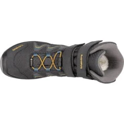 LOWA Maddox Warm GTX Hi Kids Shoe - Graphite/steel Blue (Size 25-35) -Lowa Trail Sales Store lowa 640783 9697 maddox warm gtx hi graphite steelblue e 1543422