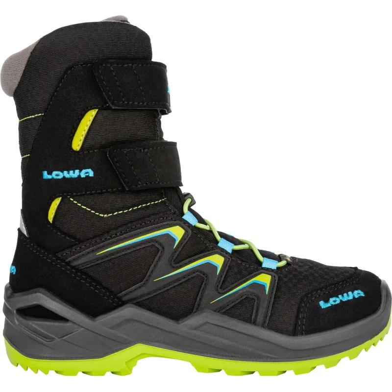 LOWA Maddox Warm GTX Hi Kids Shoe - Black/lime (Size 36-40) 3 LOWA Maddox Warm GTX Hi Kids Shoe - Black/lime (Size 36-40) - Image 3