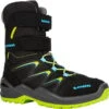 LOWA Maddox Warm GTX Hi Kids Shoe - Black/lime (Size 36-40)