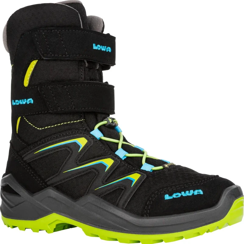 LOWA Maddox Warm GTX Hi Kids Shoe - Black/lime (Size 36-40) 1 LOWA Maddox Warm GTX Hi Kids Shoe - Black/lime (Size 36-40)