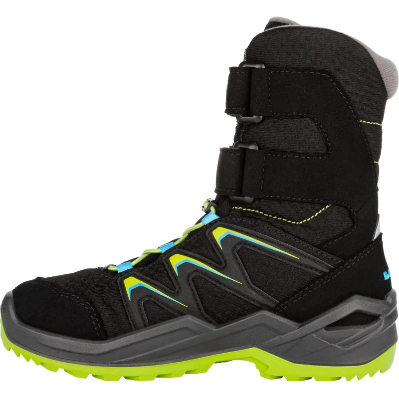 LOWA Maddox Warm GTX Hi Kids Shoe - Black/lime (Size 36-40) 2 LOWA Maddox Warm GTX Hi Kids Shoe - Black/lime (Size 36-40) - Image 2