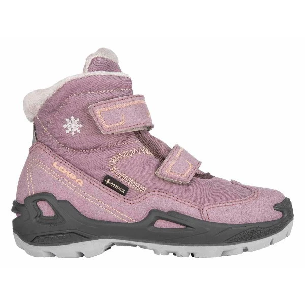 LOWA Milo GTX Mid Kids Winter Shoe - Rose/nude (Size 25-35) 1 LOWA Milo GTX Mid Kids Winter Shoe - Rose/nude (Size 25-35)