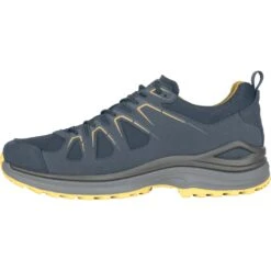 LOWA Innox Evo GTX Lo Shoes - Steel Blue/mustard -Lowa Trail Sales Store lowa innox evo gtx lo shoes steel blue mustard 3 1346333